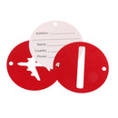 Travel Luggage Suitcase Baggage Safety Name Label Airplane Design Luggage Tag Travel Accessory Gift Red