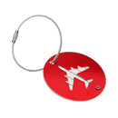 Travel Luggage Suitcase Baggage Safety Name Label Airplane Design Luggage Tag Travel Accessory Gift Red