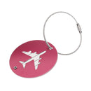 Travel Luggage Suitcase Baggage Safety Name Label Airplane Design Luggage Tag Travel Accessory Gift Pink