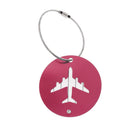 Travel Luggage Suitcase Baggage Safety Name Label Airplane Design Luggage Tag Travel Accessory Gift Pink