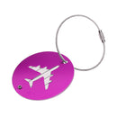 Travel Luggage Suitcase Baggage Safety Name Label Airplane Design Luggage Tag Travel Accessory Gift Purple