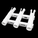 Marine Plastic Triple 3 Link Rod Holder Rack Rest Boat Fishing Pole Mount Bracket Tube Socket Tackle Accessoires