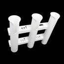 Marine Plastic Triple 3 Link Rod Holder Rack Rest Boat Fishing Pole Mount Bracket Tube Socket Tackle Accessoires