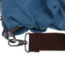 Women Fashion Outdoor Travel Shopping Office College Carry Shoulder Hanging Canvas Bag Tote Handbag Gift Blue