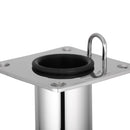 Boat Fishing Straight Rod Holder Flush Mount 316 Stainless Steel 90 Degree