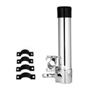 Adjustable Stainless Steel Clamp On Fishing Rod Holder for Rails 1'' to 1-1/4