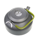 Portable 0.8L Camping Survival Water Kettle Teapot Pot Aluminum w/ Mesh Bag