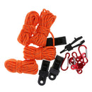 Tent Accessory Set with Reflective Rope/Tarp Clip/Cord Tensioner/Carabiner