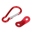 Tent Accessory Set with Reflective Rope/Tarp Clip/Cord Tensioner/Carabiner