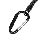 FFishing Lanyard Accessories PU Retractable Coiled Tether with Carabiner for Pliers Lip Grips Tackle Tool
