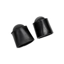 Set of 2 Black Silicone Cover Pretect for Snooker Pool Cue Bottom