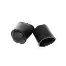 Set of 2 Black Silicone Cover Pretect for Snooker Pool Cue Bottom