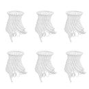 Magicdeal Billiards Pool Table Pockets Pool Mesh Pocket Bag Pack Of 6PCS S White