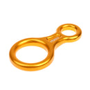 Gold Rock Climbing Aviation Aluminum Figure 8 Rappel Belay Descender 35KN