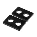 1 Pair Replacement Spare 8mm/ 0.3 inch Black PE Longboard & Skateboard Risers Shock Pads