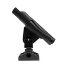Fishing Boat Rods Holder with Mounting Base 360 Degree Adjustable Fishing Rod Racks - Black