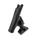 Fishing Boat Rods Holder with Mounting Base 360 Degree Adjustable Fishing Rod Racks - Black