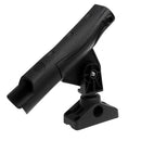 Fishing Boat Rods Holder with Mounting Base 360 Degree Adjustable Fishing Rod Racks - Black