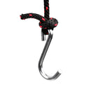 6mm x 2.5M Kayak Rope Ratchet Tie Down with Hooks Ratchet Strap Black