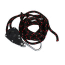 6mm x 2.5M Kayak Rope Ratchet Tie Down with Hooks Ratchet Strap Black