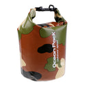 Magicdeal Waterproof Dry Bag For Swimming Camping Fishing Drifting Camouflage Green 15L