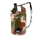 Magicdeal Waterproof Dry Bag For Swimming Camping Fishing Drifting Camouflage Green 20L