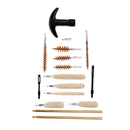 16 Pieces / Set Universal Cleaning Kit Cleaner Brushes Brass Rod Mops Maintenance Tool for Cal.22/45/357 with Case Box