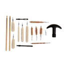 16 Pieces / Set Universal Cleaning Kit Cleaner Brushes Brass Rod Mops Maintenance Tool for Cal.22/45/357 with Case Box
