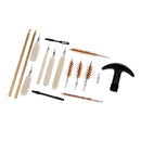 16 Pieces / Set Universal Cleaning Kit Cleaner Brushes Brass Rod Mops Maintenance Tool for Cal.22/45/357 with Case Box