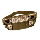 Magicdeal Outdoor Travel Hiking Camping Multiple Pockets Adjustable Strap Mini Waist Pack Utility Pouch Belt Bag - Digital Desert