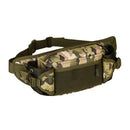 Magicdeal Outdoor Travel Hiking Camping Multiple Pockets Adjustable Strap Mini Waist Pack Utility Pouch Belt Bag - CP Camouflage