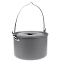21.6 x 14.6cm Portable Aluminum Alloy Hanging Pot Outdoor Camping Picnic Cooking Campfire Bonfire Party