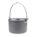 21.6 x 14.6cm Portable Aluminum Alloy Hanging Pot Outdoor Camping Picnic Cooking Campfire Bonfire Party