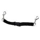 36cm Black Scuba Diving Stage Bottle Cylinder Tank Secure Webbing Lanyard with Quick Release Buckle Connecting Double End Bolt Snap Clip