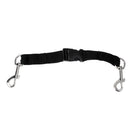 36cm Black Scuba Diving Stage Bottle Cylinder Tank Secure Webbing Lanyard with Quick Release Buckle Connecting Double End Bolt Snap Clip