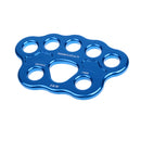 45KN 8-hole Paw Rigging Plate for Aerial Dance & Rock Climbing Arborist Blue