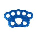 45KN 8-hole Paw Rigging Plate for Aerial Dance & Rock Climbing Arborist Blue