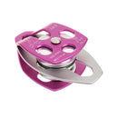 32KN Large Aluminum Alloy Double Pulley for 16mm Dia. Rope Rock Climbing Mountaineering