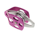 32KN Large Aluminum Alloy Double Pulley for 16mm Dia. Rope Rock Climbing Mountaineering