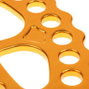Large 45KN 15-hole Paw Rigging Plate for Aerial Dance & Rock Climbing Arborist Gold