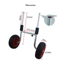 SIT ON KAYAK TROLLEY - Collapsable Aluminum Kayak Canoe Carrier Cart