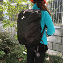 Magicdeal Rucksack Bag Backpack Waterproof Dust Rain Cover with Pouch for Outdoor Travel Camping Hiking 25-45L Black