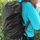 Magicdeal Rucksack Bag Backpack Waterproof Dust Rain Cover with Pouch for Outdoor Travel Camping Hiking 25-45L Black