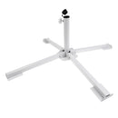 Portable Steel Folding Lawn Sunshade Anchor Patio Base Beach Umbrella Stand Holder White