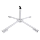 Portable Steel Folding Lawn Sunshade Anchor Patio Base Beach Umbrella Stand Holder White