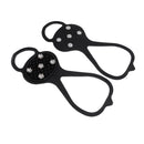 Non-slip Five Teeth Snow Ice Cleats Grippers Grips Spikes Shoes Soles Boots Ice Fishing Climbing
