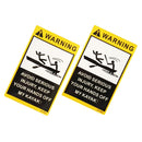 2 Pieces / Set Attention Warning Stickers Kayak Paddles Fishing Boat Canoe Car Truck Motorbike Decals