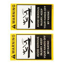 2 Pieces / Set Attention Warning Stickers Kayak Paddles Fishing Boat Canoe Car Truck Motorbike Decals
