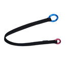 Magicdeal 22KN Ring Strength Tree Arborist Climbing 27mm 110cm Rope Friction Savers Climbing Accessories Black