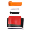 8 Pieces/ Set Professional Inflatable Boat Kayak Repair Kit Tool 5 Pieces PVC Patches + 1 Piece Valve Wrench + 1 Piece Glue + 1 Piece Container Bucket